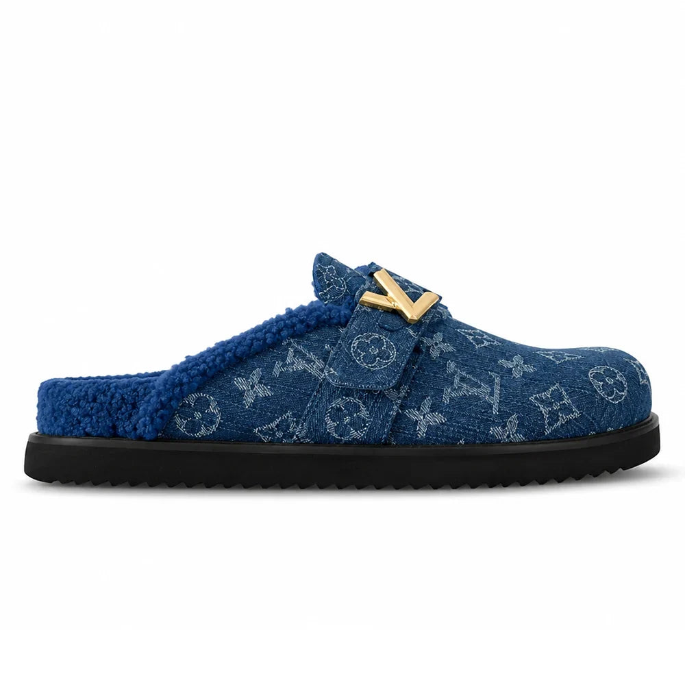 LV Sandals Easy Mule Sandals Blue