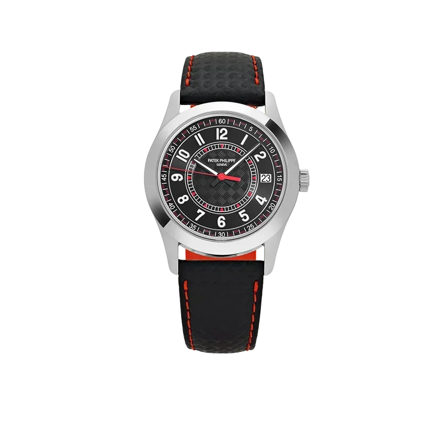 Calatrava 40mm 6007G-010 White Gold Red Accents