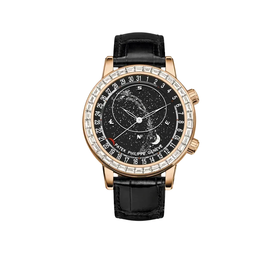 Celestial Grand Complications 44mm 6104R-001 Rose Gold Diamond Bezel Black Dial