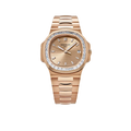 Nautilus 40mm 5723/1R-001 Rose Gold Rose-Gilt Dial Baguette Diamond Bezel