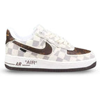 LV x Nike AF1 x Off-White Damier Heat Check (Custom)