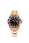 GMT – Master II GOLDEN BLUE / RED DIAMOND BLACK DIAL 40MM