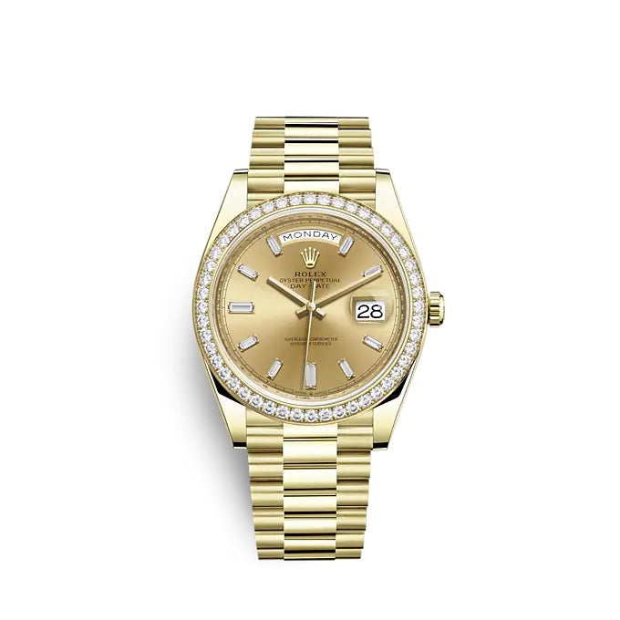 Day-Date 40 Oyster, 40 mm, yellow gold and diamonds