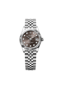 Datejust 31 Oyster, 31 mm, Oystersteel and white gold