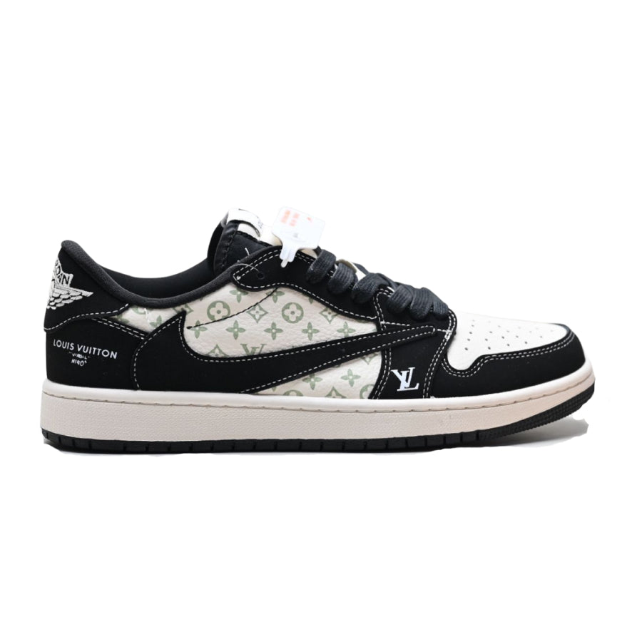 LV x Nike Air Jordan 1 Low “Panda Monogram” (Custom)