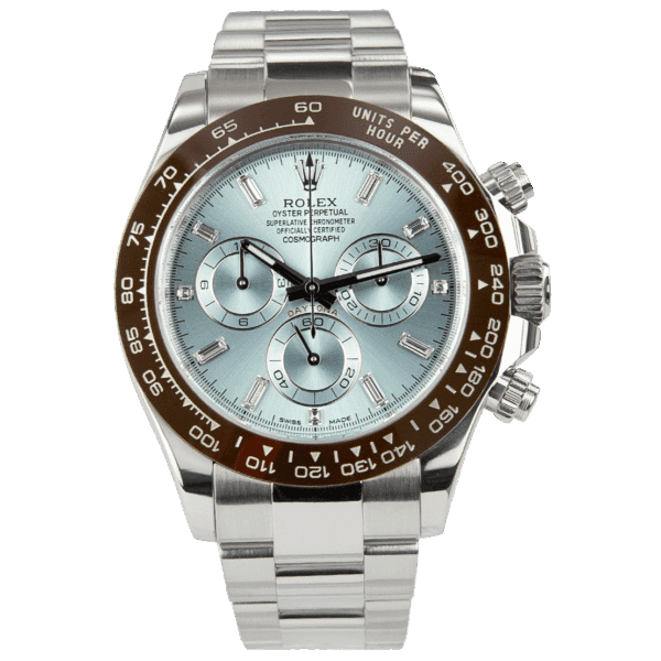 Oyster Perpetual Cosmograph Daytona Platinum 50th Anniversary ‘Factory Baguette Dial’