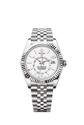 Sky-Dweller Stainless Steel, White Index Dial, 42 mm