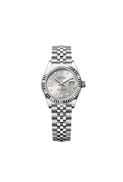 Lady-Datejust Oyster, 28 mm, Oystersteel and white gold