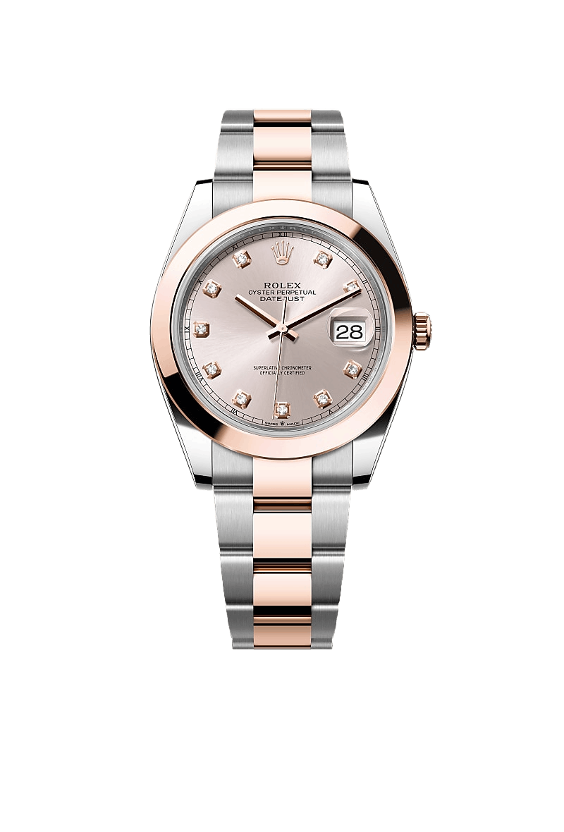 Datejust 41 Oyster, 41 mm, Oystersteel and Everose gold
