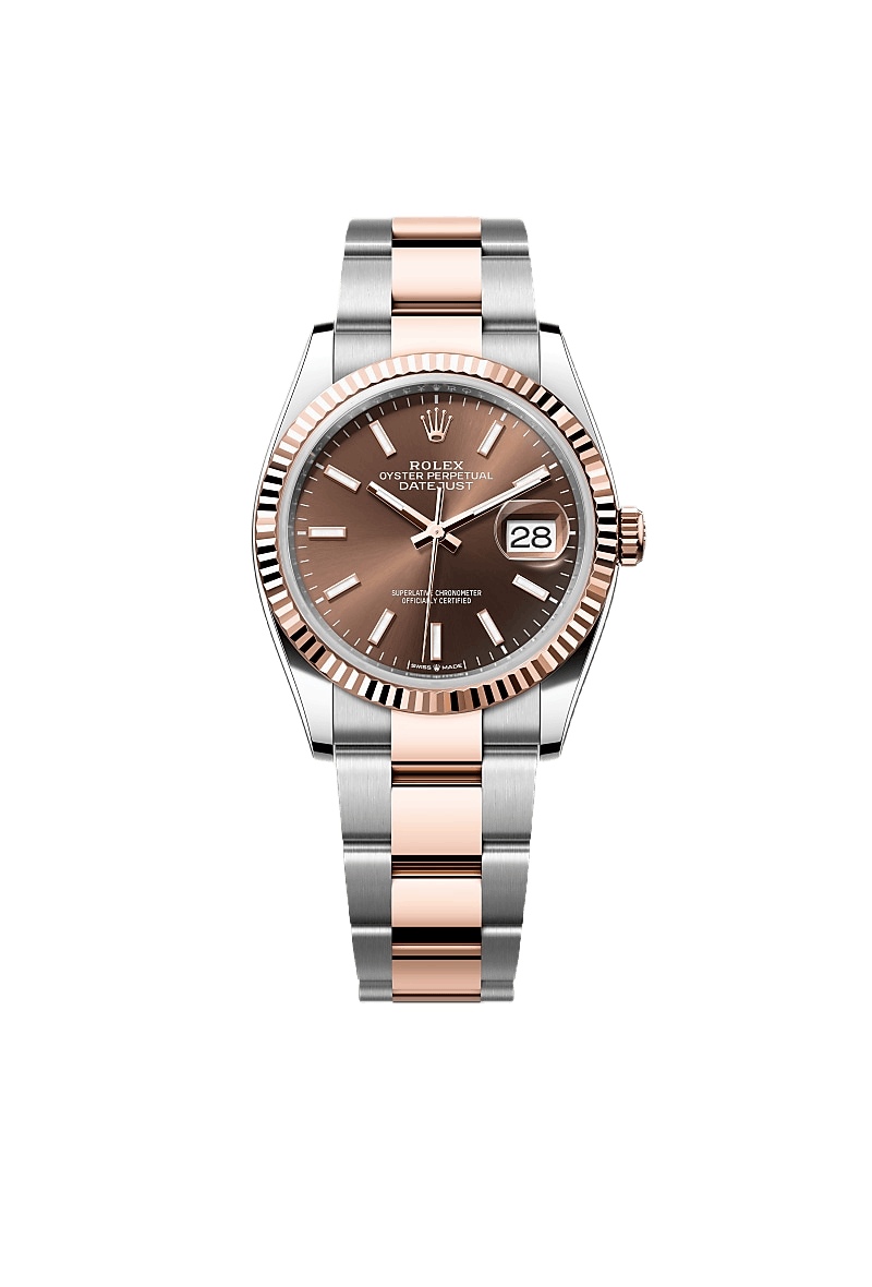 Datejust 36 Oyster, 36 mm, Oystersteel and Everose gold