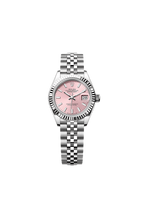 Lady-Datejust Oyster, 28 mm, Oystersteel and white gold