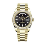 Day-Date 40 Yellow Gold Diamond Bezel – President Bracelet