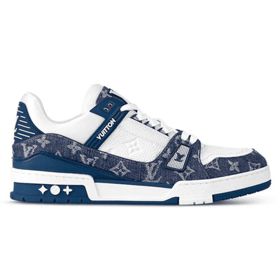 LV Trainer Sneaker Denim Monogram Blue