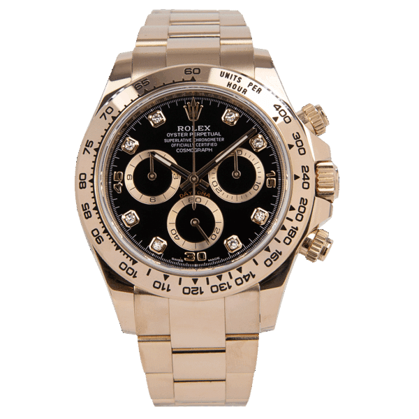 Oyster Perpetual Cosmograph Daytona Diamond Dot 18kt Everose Gold