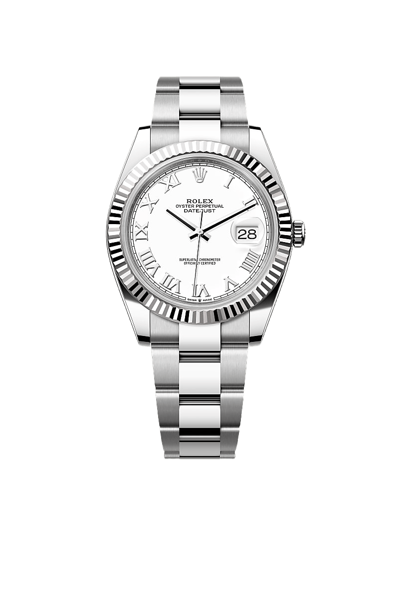 Datejust 41 Oyster, 41 mm, Oystersteel and white gold