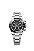 Cosmograph Daytona Stainless Steel Black Dial with Ceramic Bezel
