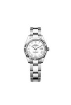 Lady-Datejust Oyster, 28 mm, Oystersteel and white gold