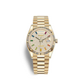 Day-Date 40 “Rainbow Paved Diamond Dial” in Yellow Gold