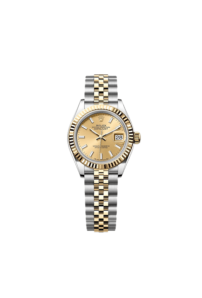 Lady-Datejust Oyster, 28 mm, Oystersteel and yellow gold
