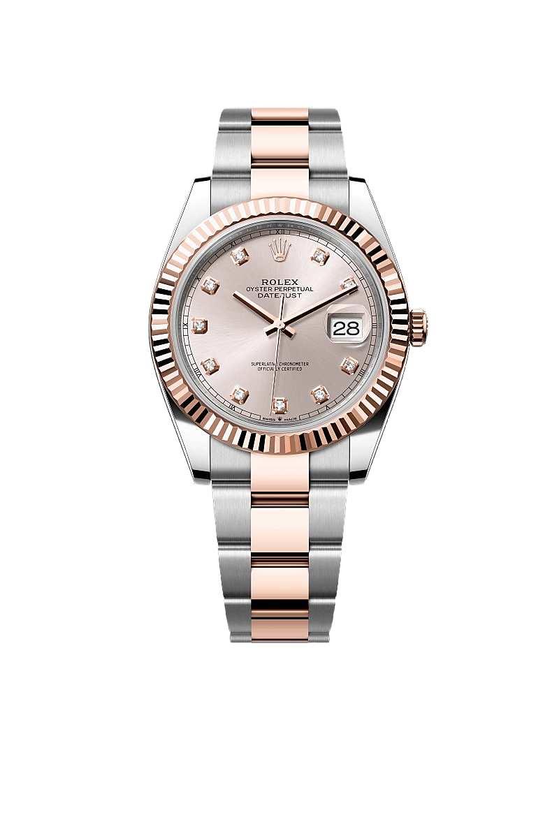 Datejust 41 Oyster, 41 mm, Oystersteel and Everose gold