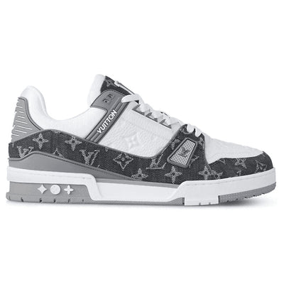 LV Trainer Sneaker Denim Monogram Grey