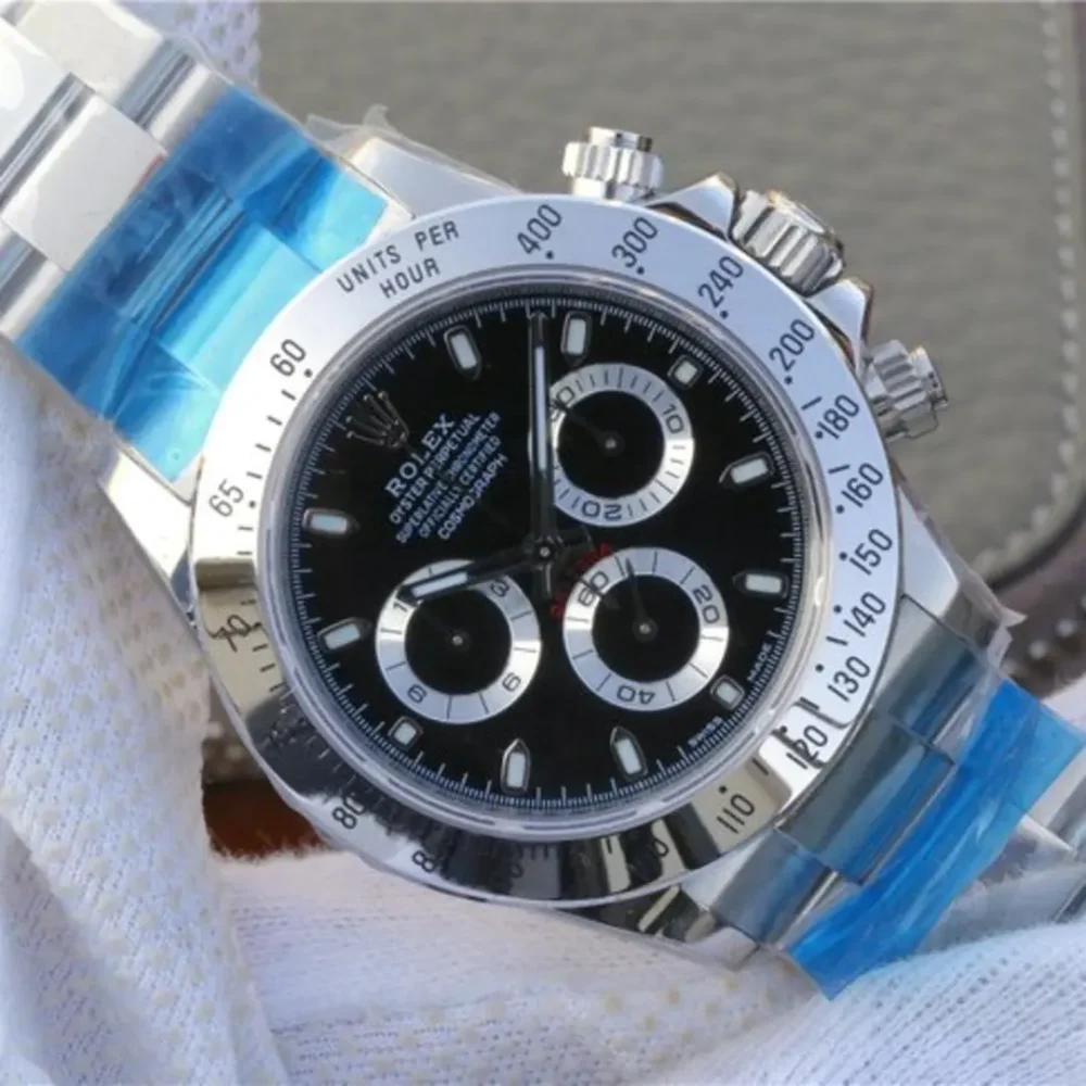 Cosmograph Daytona Stainless Steel Black Dial