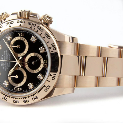 Oyster Perpetual Cosmograph Daytona Diamond Dot 18kt Everose Gold