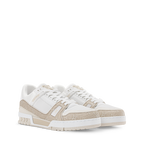 LV Trainer Beige Monogram Leather Sneaker