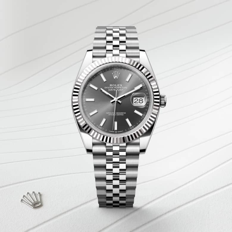 Datejust 41 Oyster, 41 mm, Oystersteel and white gold