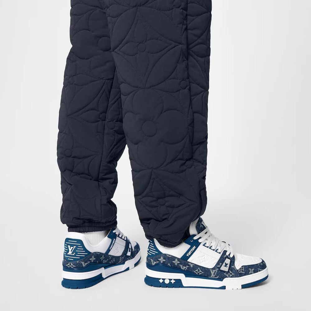 LV Trainer Sneaker Denim Monogram Blue