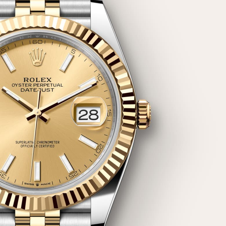 Datejust 41 Oyster, 41 mm, Oystersteel and yellow gold