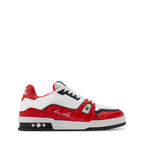 LV Trainer Sneaker Red Alligator Leather