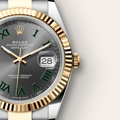 Datejust 41 Oyster, 41 mm, Oystersteel and yellow gold