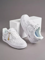 LV x Nike AF1 Frost White Luxe Edition (Custom)