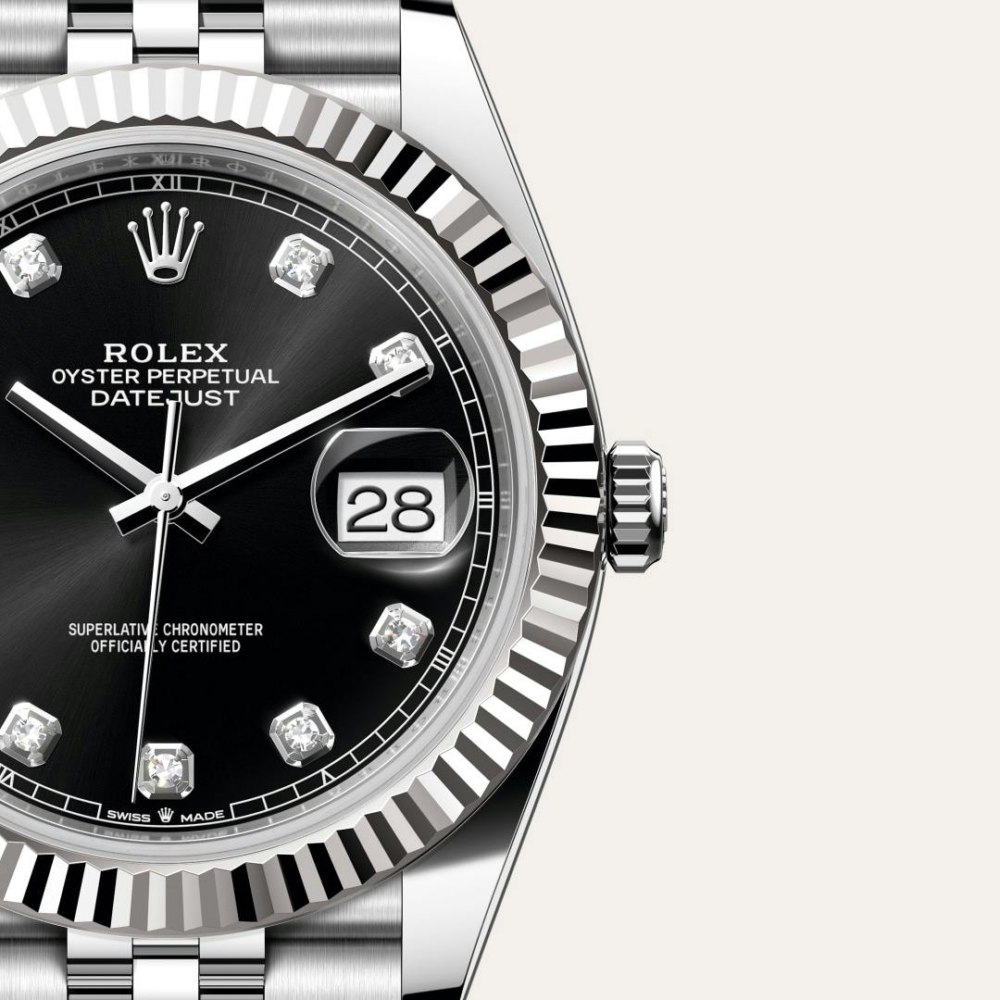 Datejust 41 Oyster, 41 mm, Oystersteel and white gold