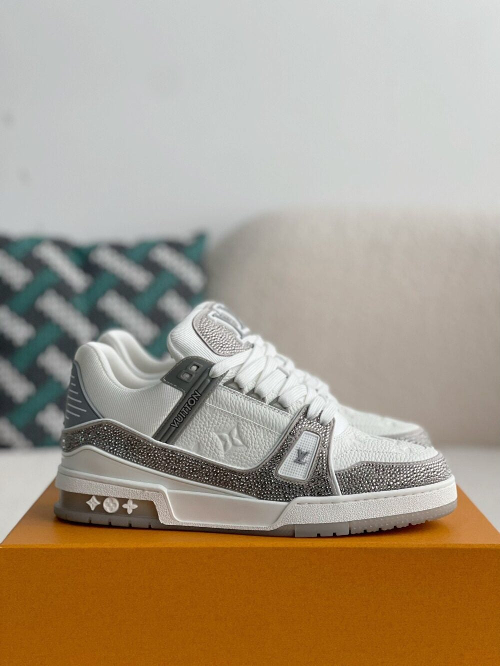 LV Trainer Sneaker ‘Denim Monogram Grey Diamond’