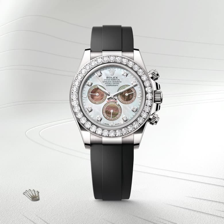 Cosmograph Daytona Oyster 40 mm white gold and diamonds