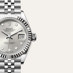 Lady-Datejust Oyster, 28 mm, Oystersteel and white gold