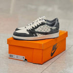 LV x Nike Air Jordan 1 Low “Green Monogram Suede” (Custom)