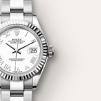 Lady-Datejust Oyster, 28 mm, Oystersteel and white gold