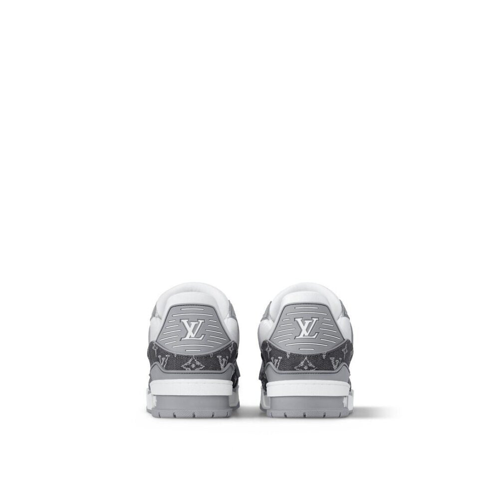 LV Trainer Sneaker Denim Monogram Grey