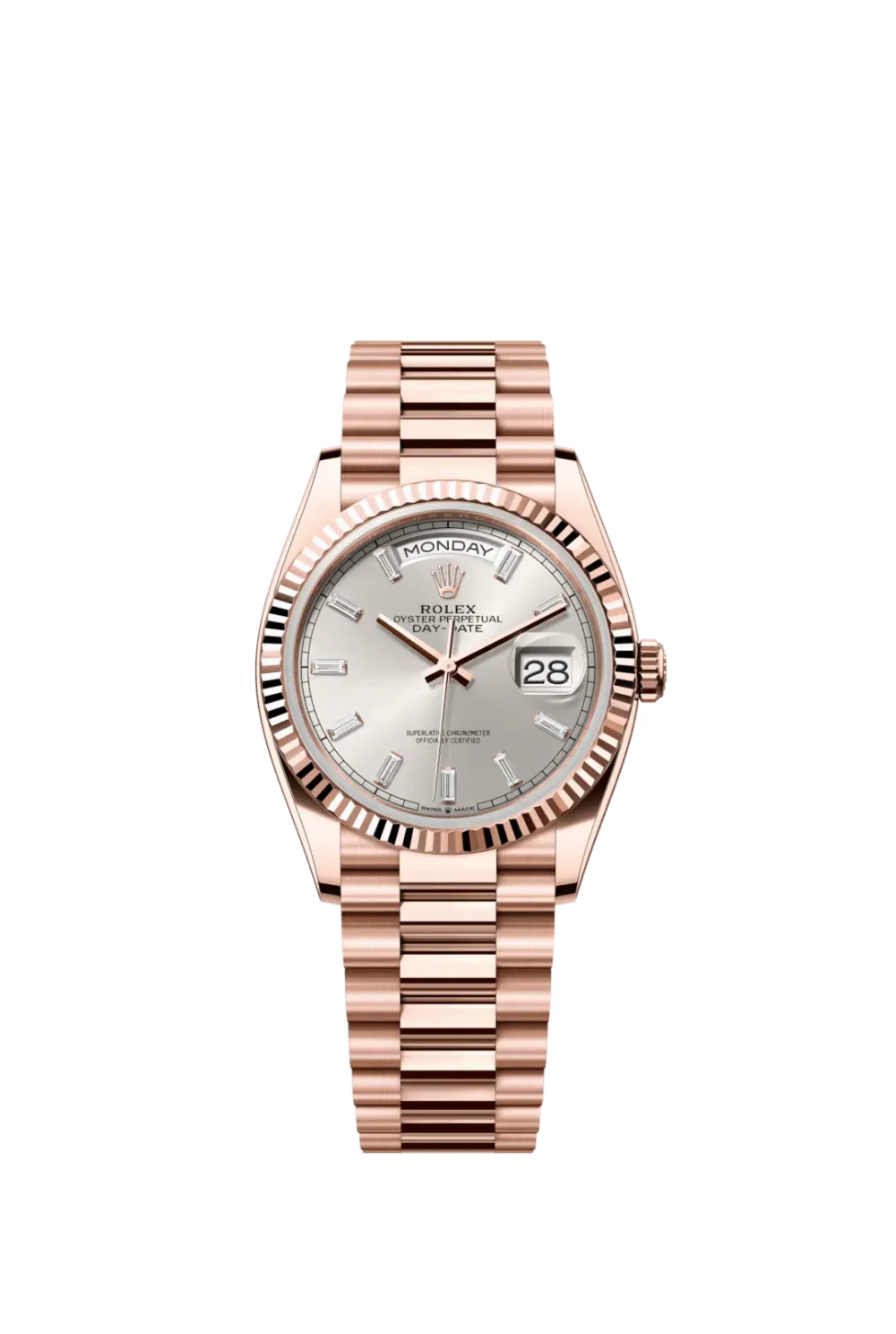 Day-Date 40 Sundust Dial Fluted Bezel in Everose Gold