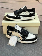 LV x Nike Air Jordan 1 Low “Panda Monogram” (Custom)