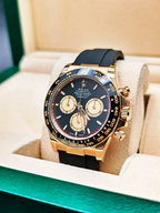 Cosmograph Daytona Yellow Gold Black Dial with Diamond Hour Markers