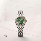 Lady-Datejust Oyster, 28 mm, Oystersteel and Everose gold