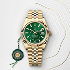 Sky-Dweller 42mm18ct Yellow Gold Green Dial