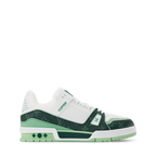 LV Trainer Green Monogram Leather Sneaker