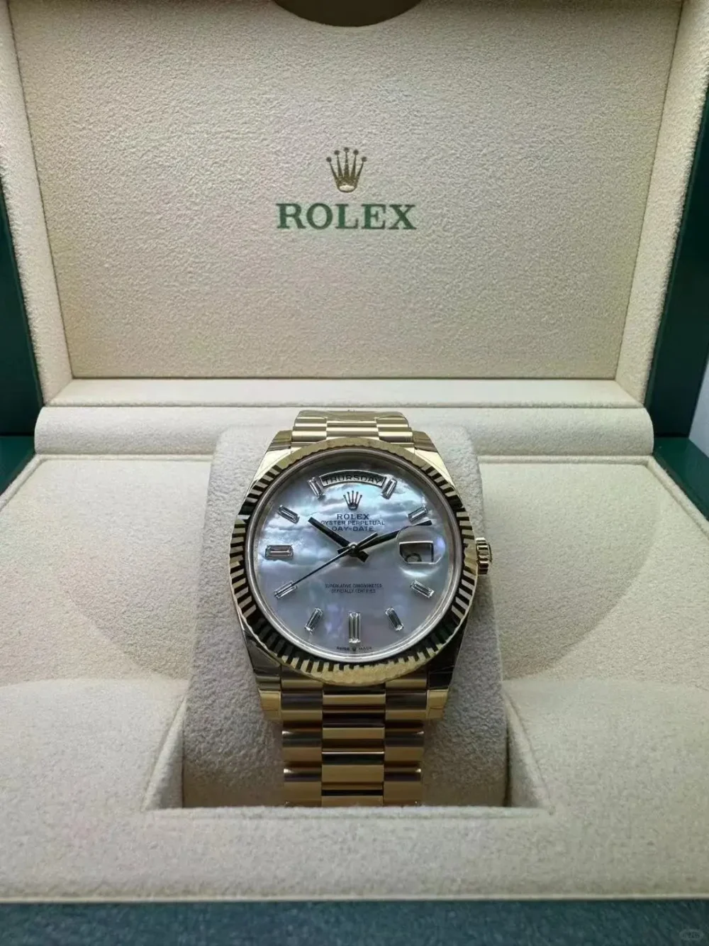 Day-Date 40 “Yellow Gold Mother-of-Pearl Dial”