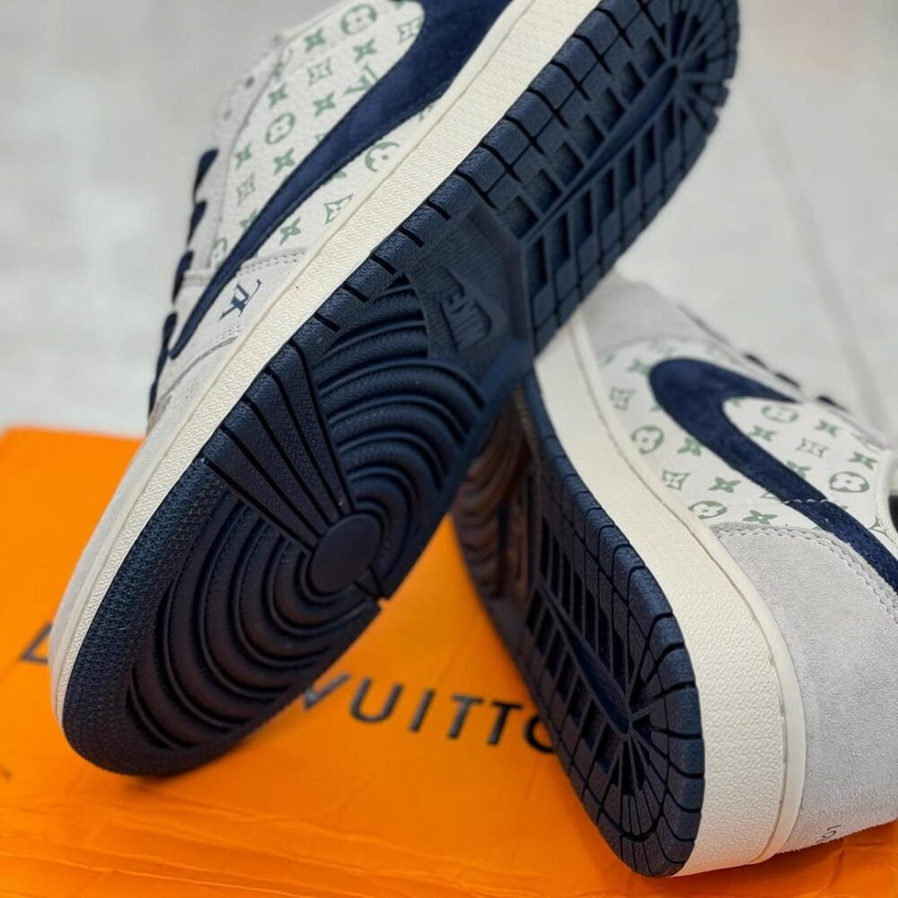 LV x Nike Air Jordan 1 Low “Tricolor Monogram” (Custom)
