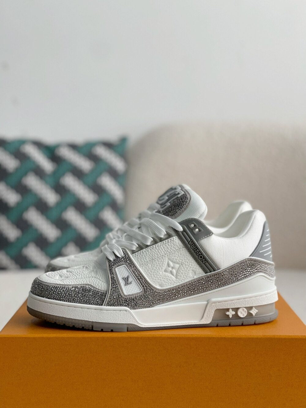 LV Trainer Sneaker ‘Denim Monogram Grey Diamond’